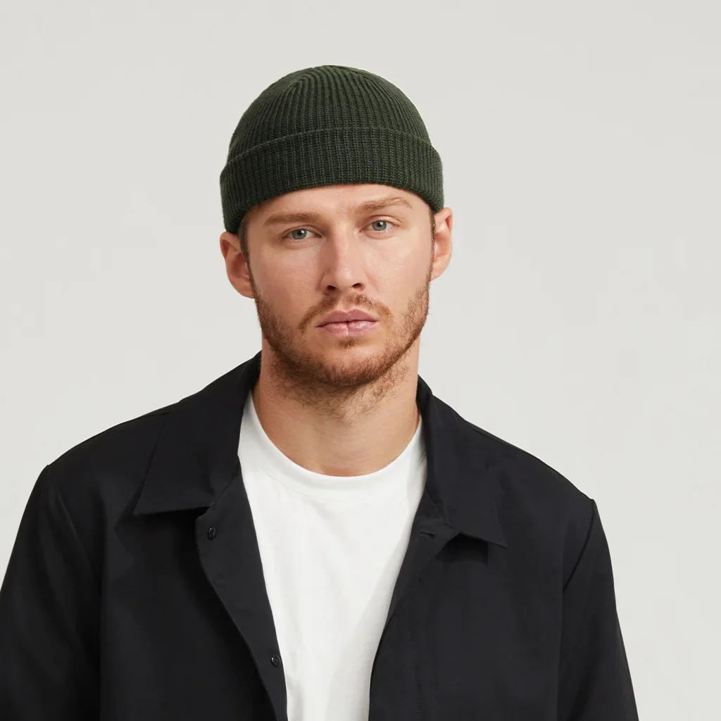 ARMY GREEN FISHERMAN BEANIE - Image 5