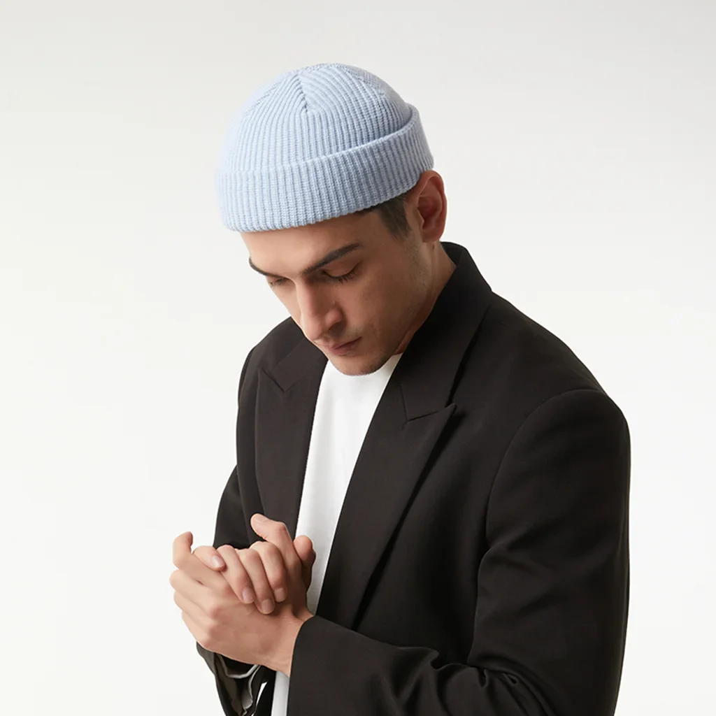 BABY BLUE FISHERMAN BEANIE - Image 4