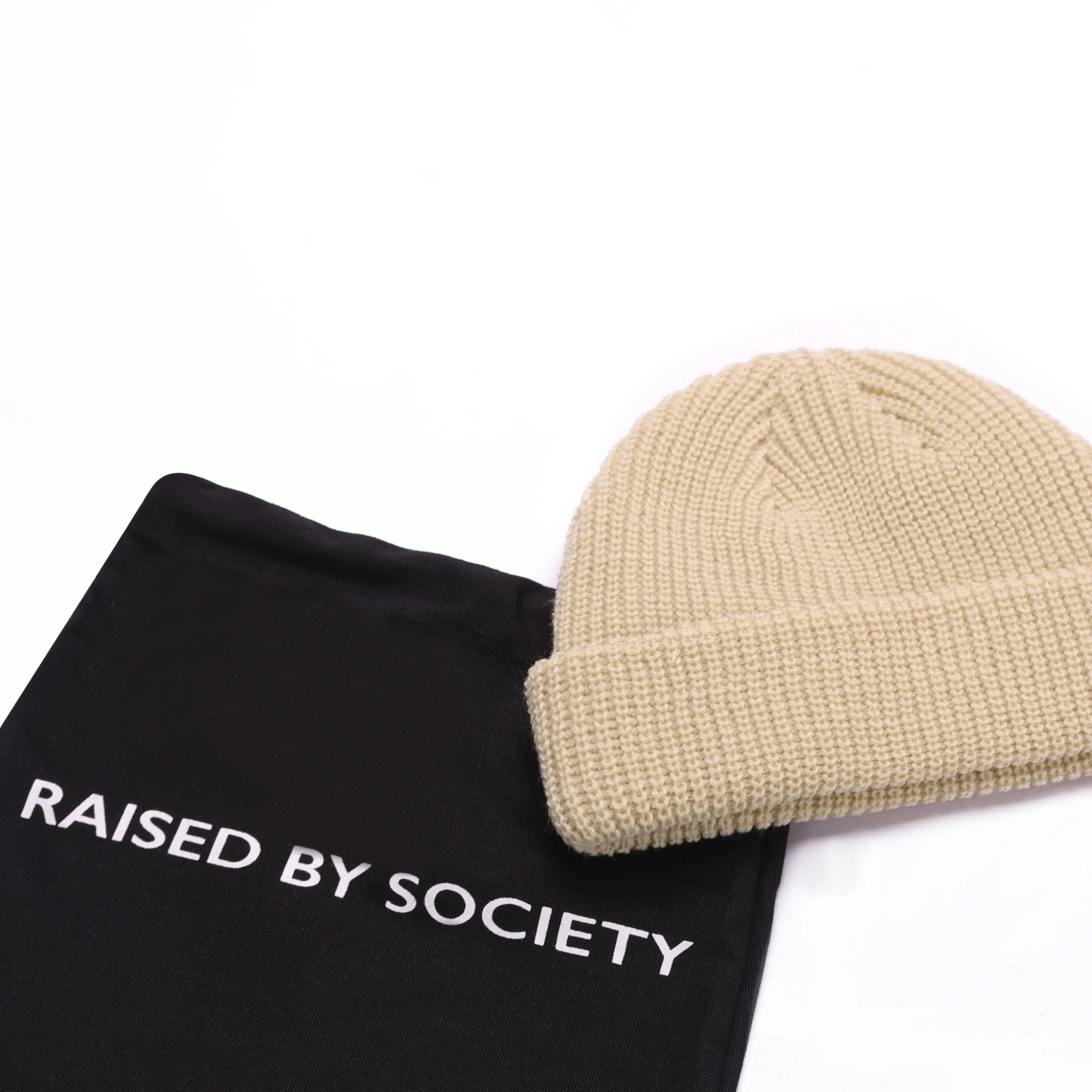 BEIGE FISHERMAN BEANIE - Image 3