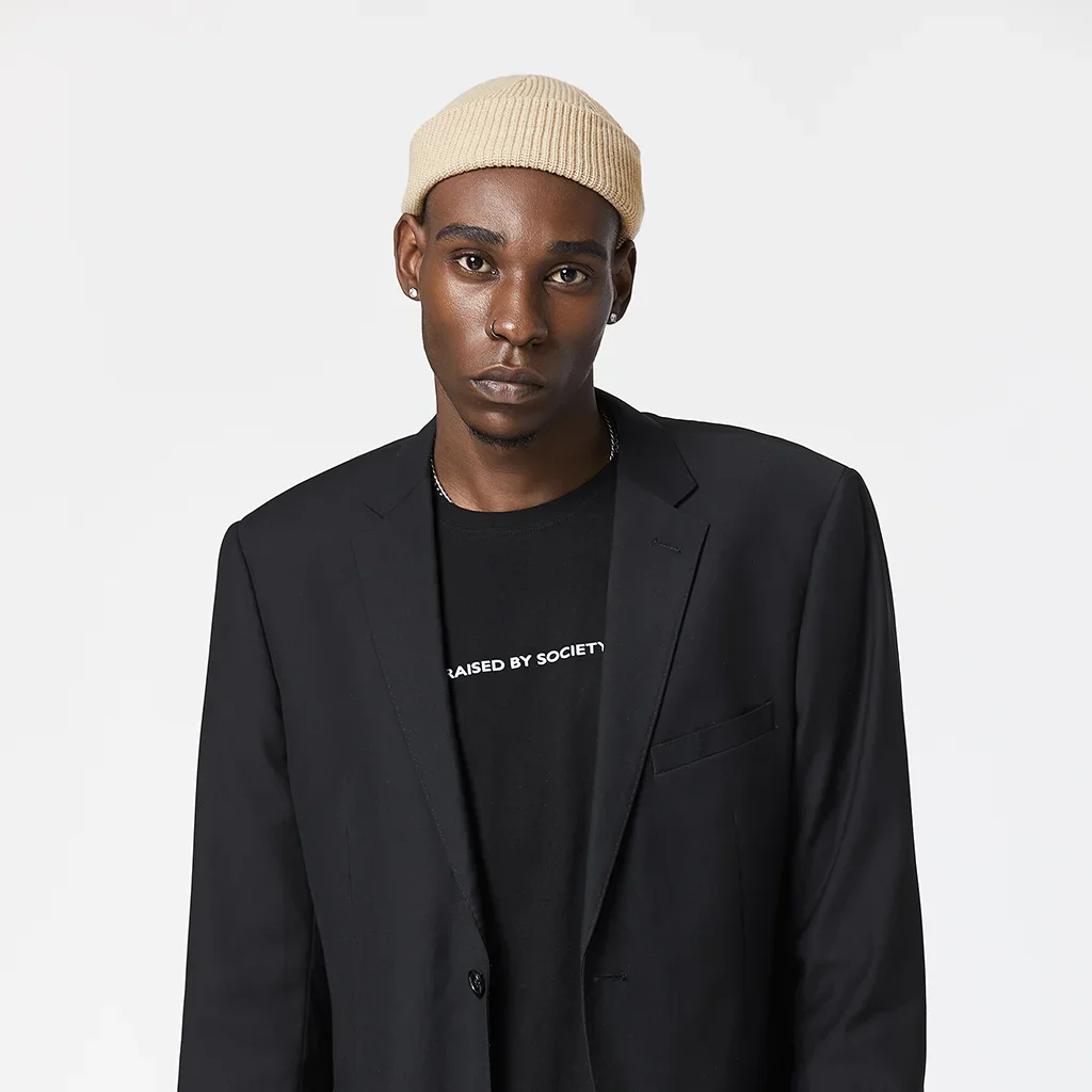 BEIGE FISHERMAN BEANIE - Image 4