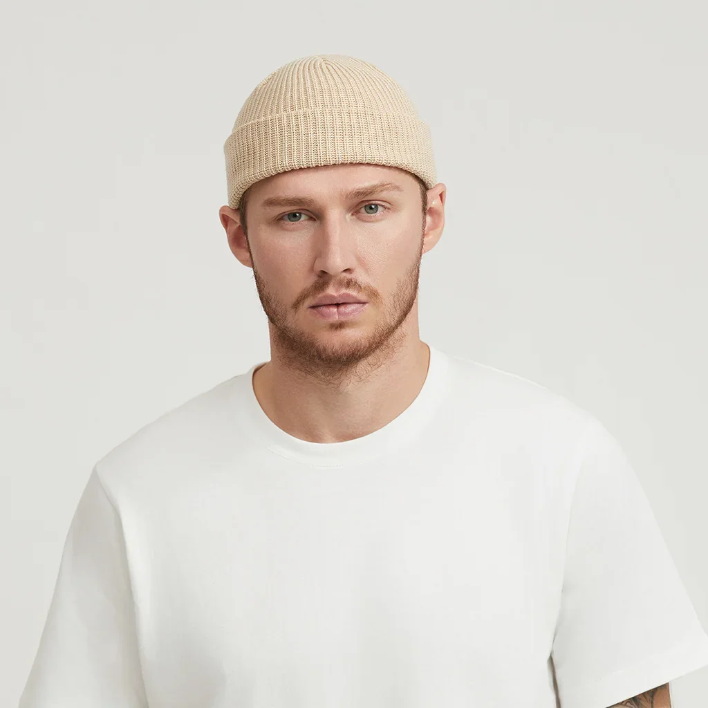 BEIGE FISHERMAN BEANIE - Image 5