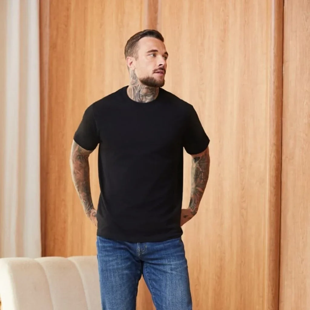 BLACK LOOPWHEELED T-SHIRT 2-PACK - Image 8