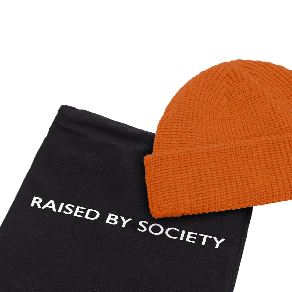 BURNT ORANGE FISHERMAN BEANIE - Image 3