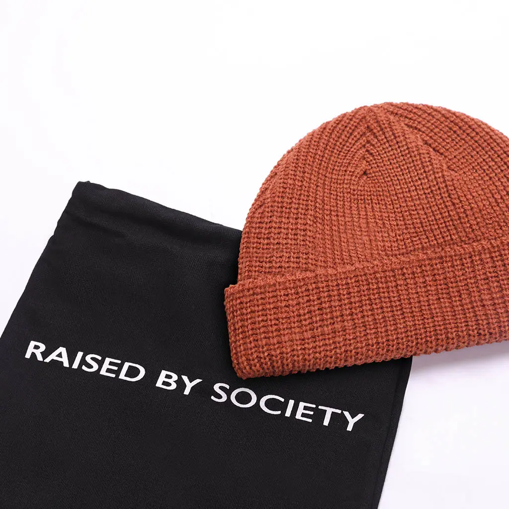 CARAMEL BROWN FISHERMAN BEANIE - Image 3