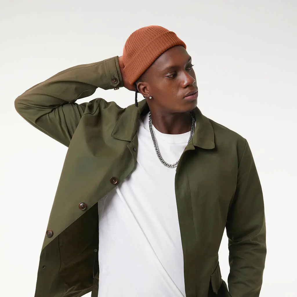 CARAMEL BROWN FISHERMAN BEANIE - Image 4