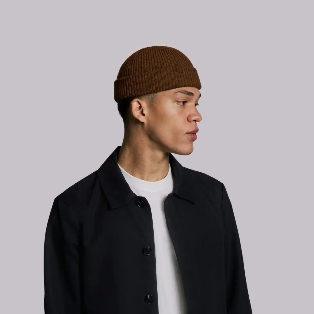 COFFEE BROWN FISHERMAN BEANIE - Image 6