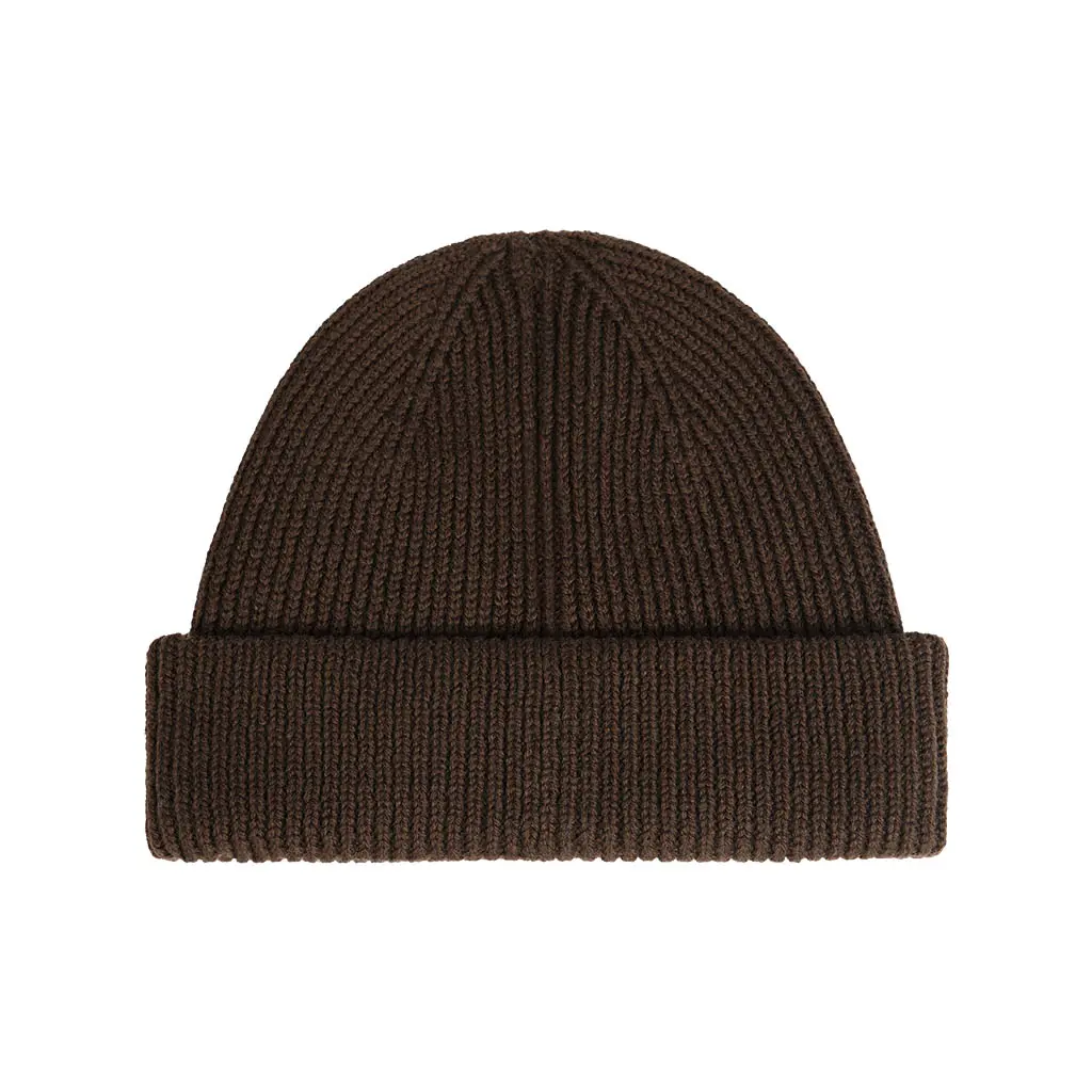 COFFEE BROWN SHORT BEANIE - Image 5