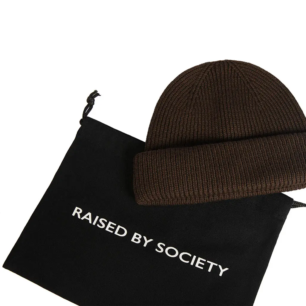 COFFEE BROWN SHORT BEANIE - Image 6