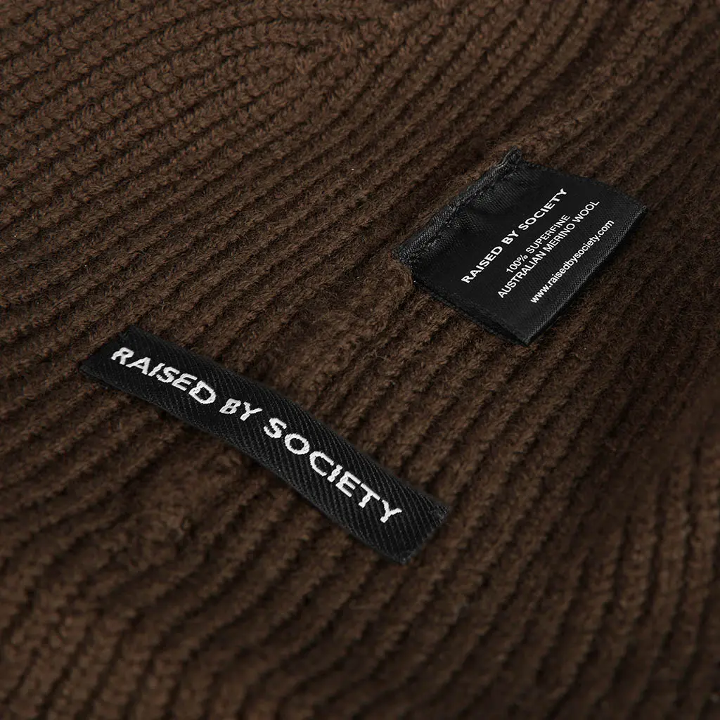 COFFEE BROWN SHORT BEANIE - Image 7