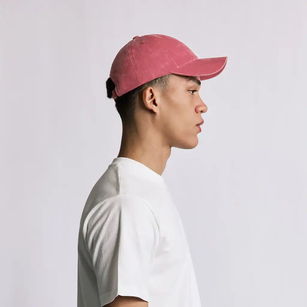 CRIMSON RED VINTAGE CAP - Image 4