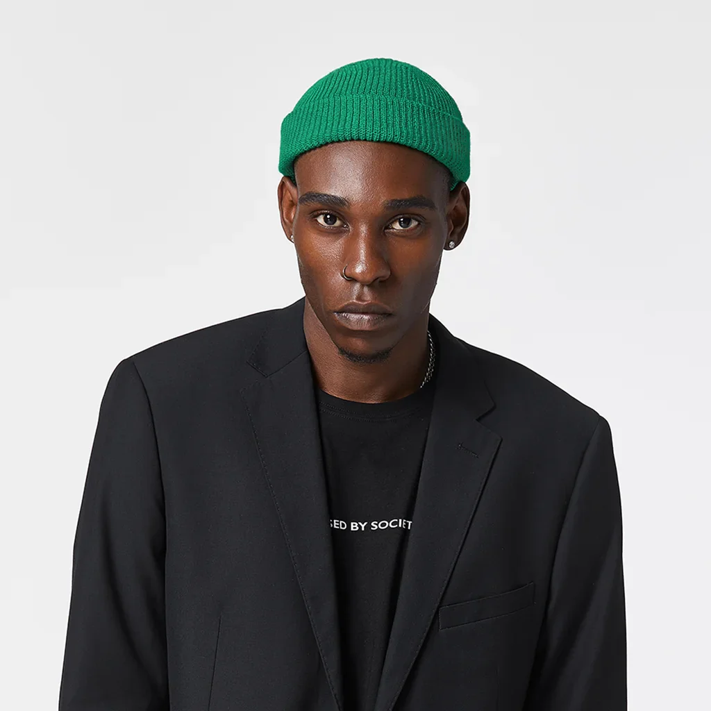 HUNTER GREEN FISHERMAN BEANIE - Image 3