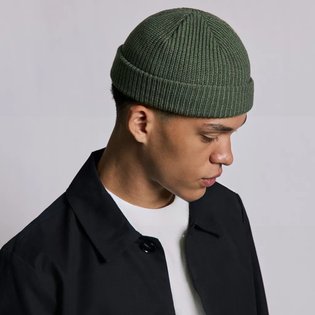MILITARY GREEN FISHERMAN BEANIE - Image 5