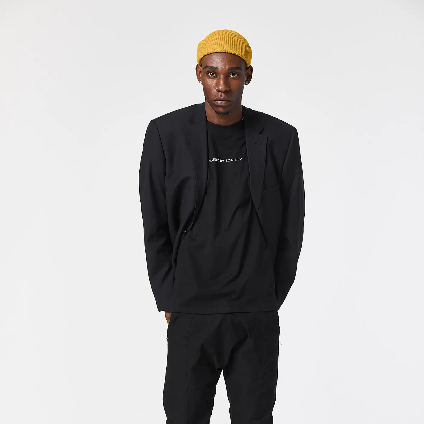 MUSTARD FISHERMAN BEANIE - Image 3