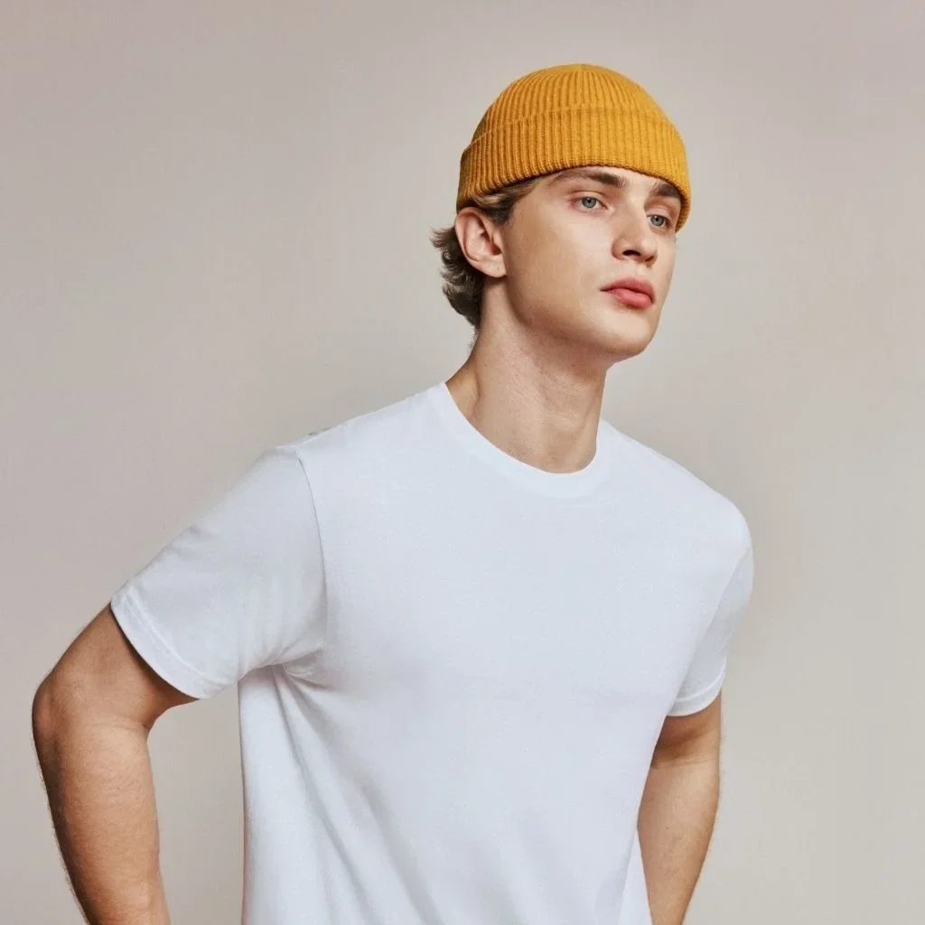 MUSTARD FISHERMAN BEANIE - Image 5
