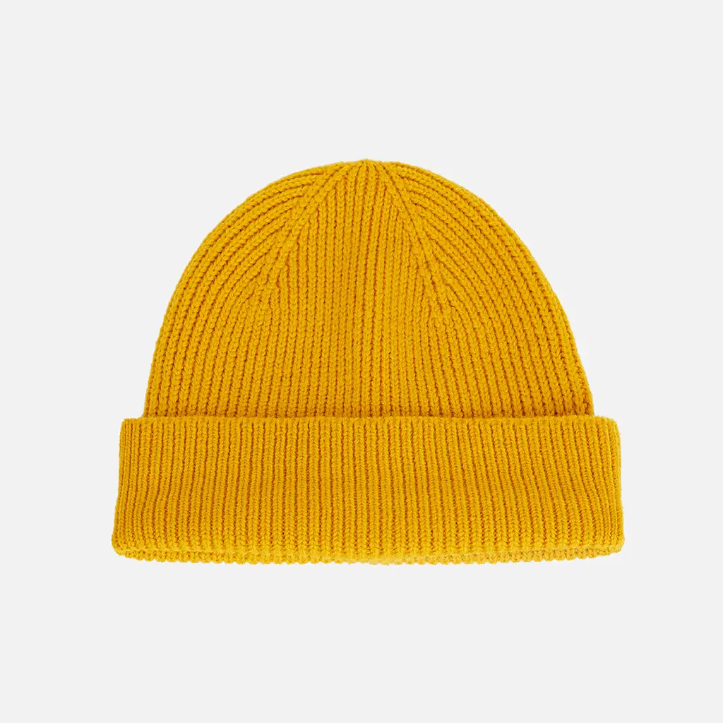 MUSTARD SHORT BEANIE - Image 5