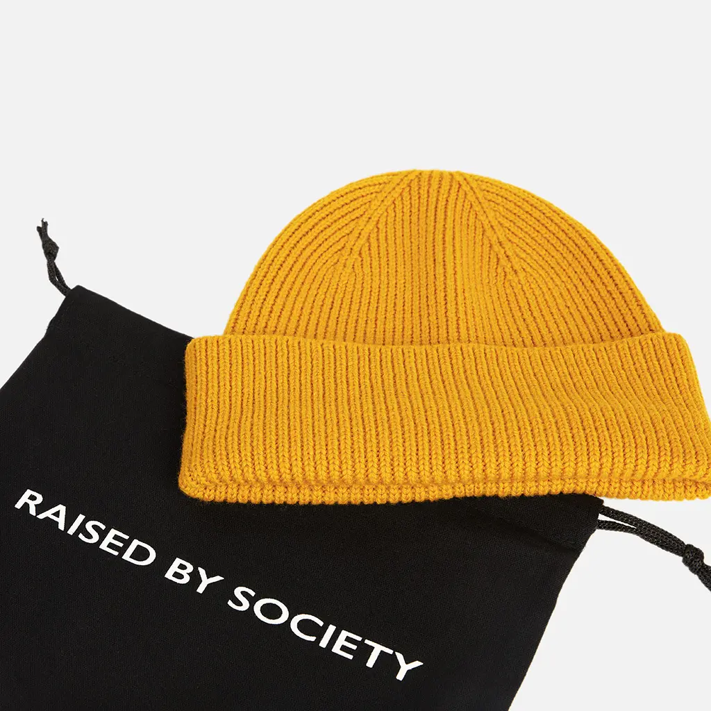 MUSTARD SHORT BEANIE - Image 6