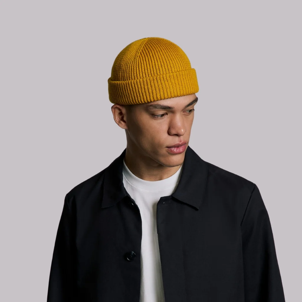 MUSTARD SHORT BEANIE - Image 8