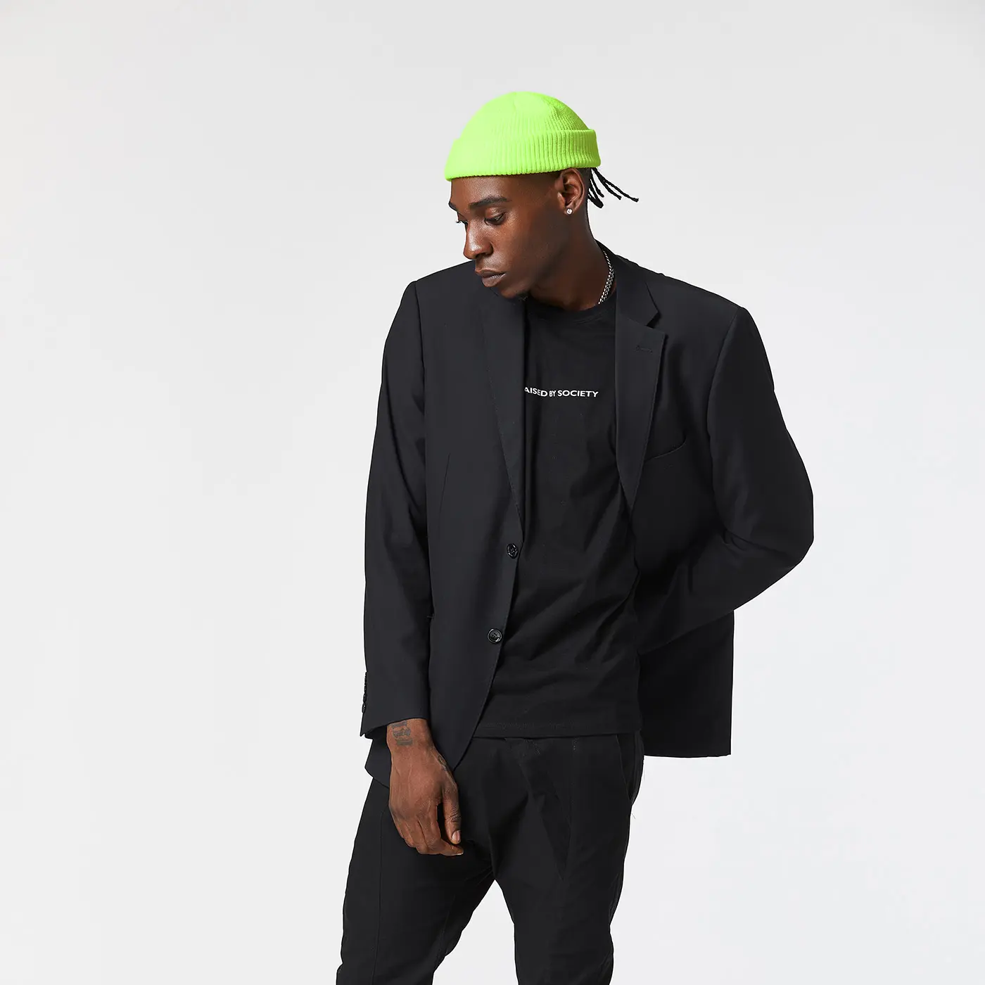 NEON YELLOW FISHERMAN BEANIE - Image 3