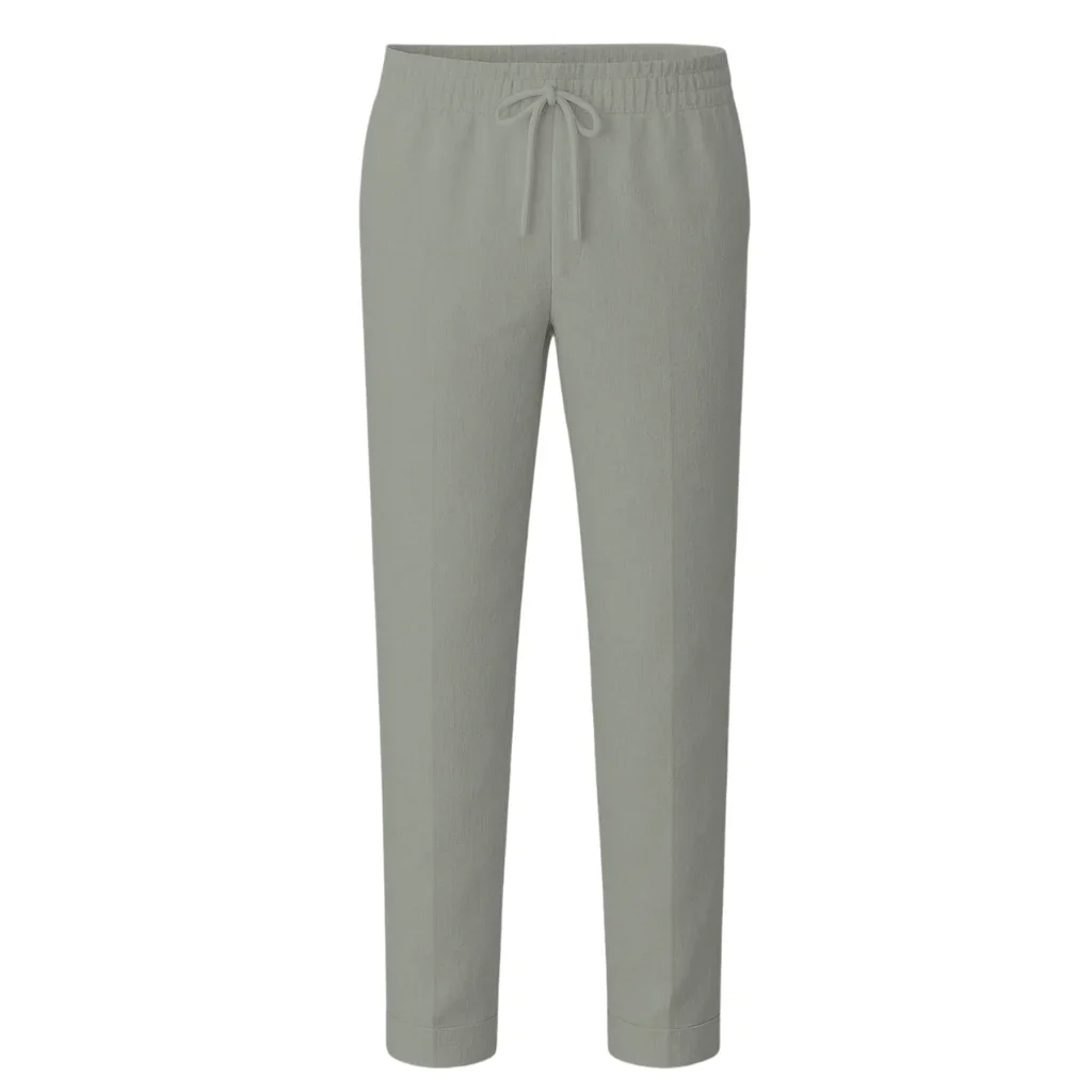 OLIVE LINEN PANTS