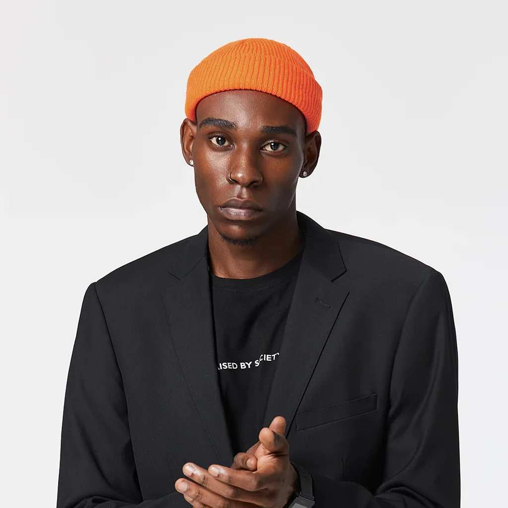 ORANGE FISHERMAN BEANIE - Image 3