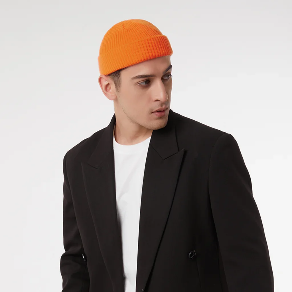 ORANGE FISHERMAN BEANIE - Image 4