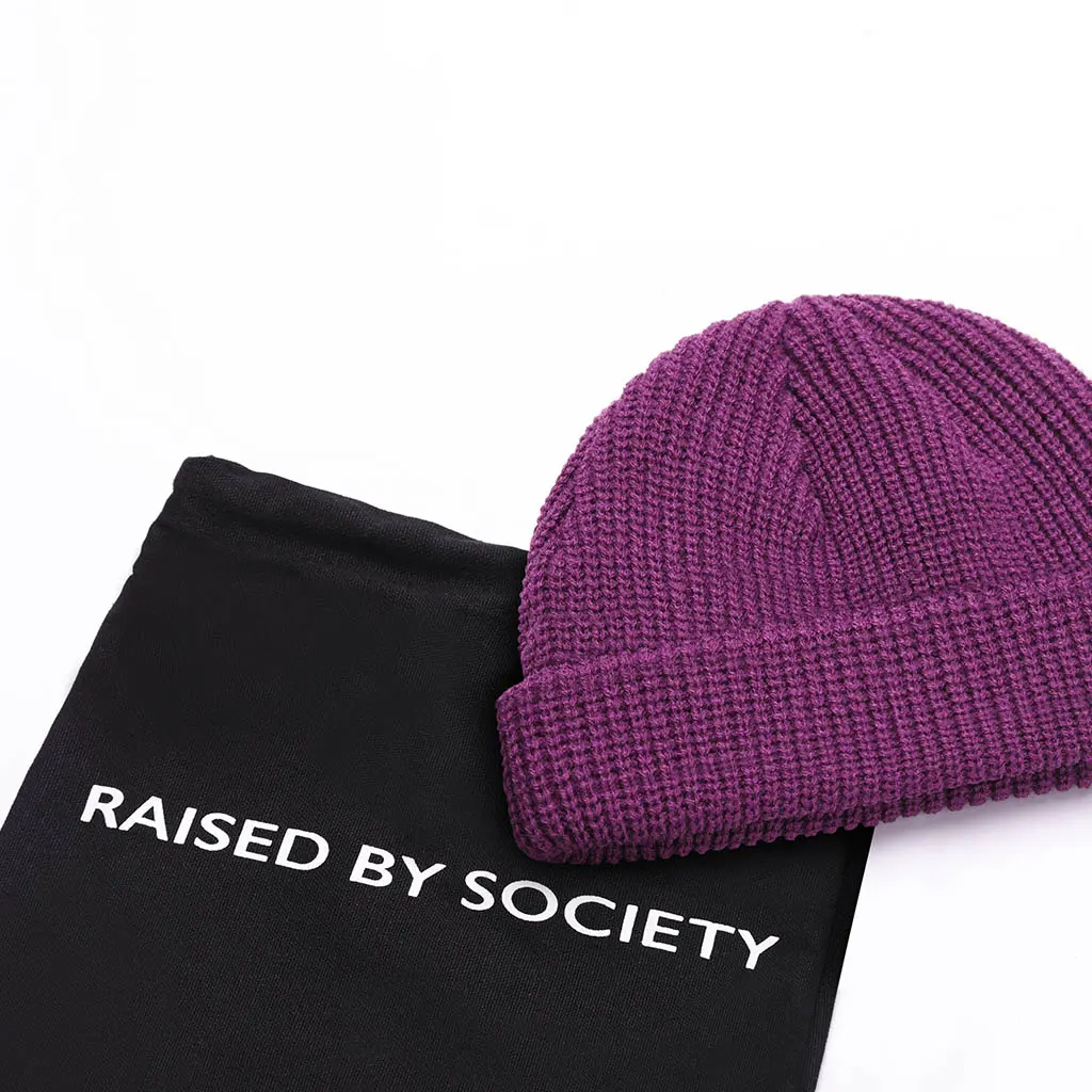 PURPLE FISHERMAN BEANIE - Image 5