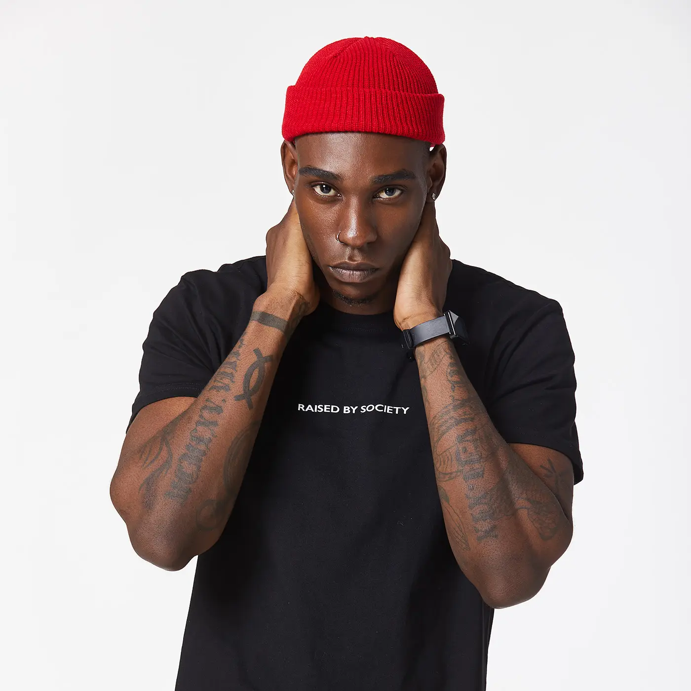 RED FISHERMAN BEANIE - Image 4