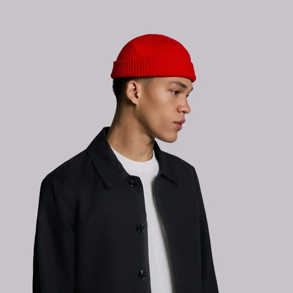 RED FISHERMAN BEANIE - Image 5