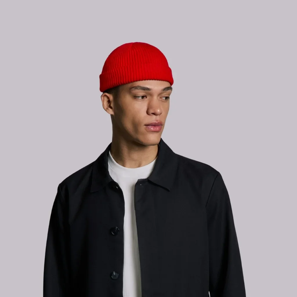 RED FISHERMAN BEANIE - Image 7