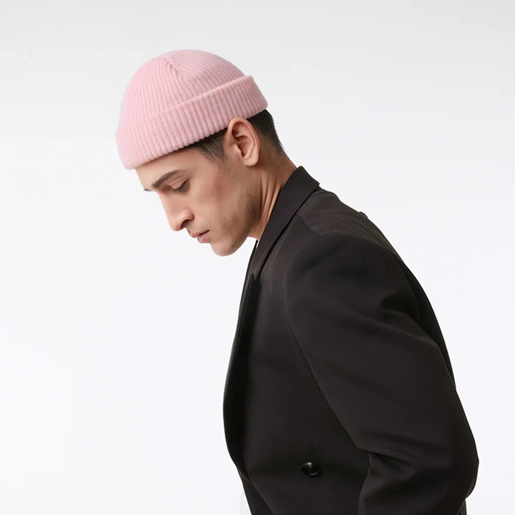 ROSE PINK FISHERMAN BEANIE - Image 4