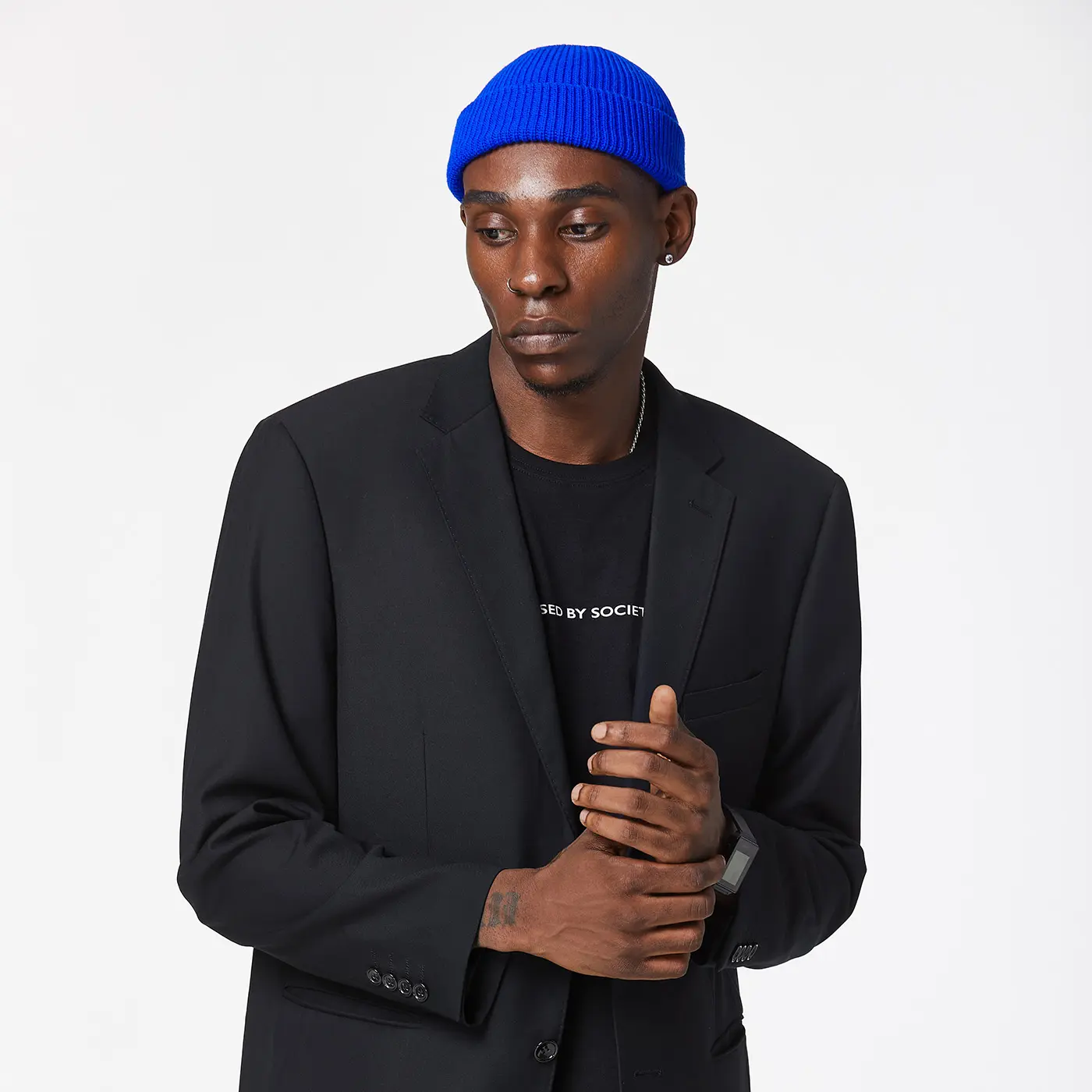 ROYAL BLUE FISHERMAN BEANIE - Image 3