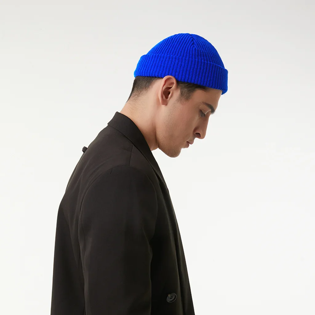 ROYAL BLUE FISHERMAN BEANIE - Image 4