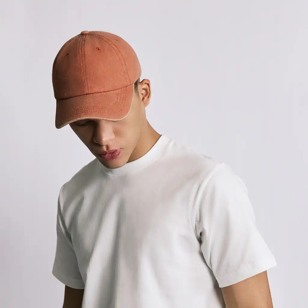 SUNSET ORANGE VINTAGE CAP - Image 3