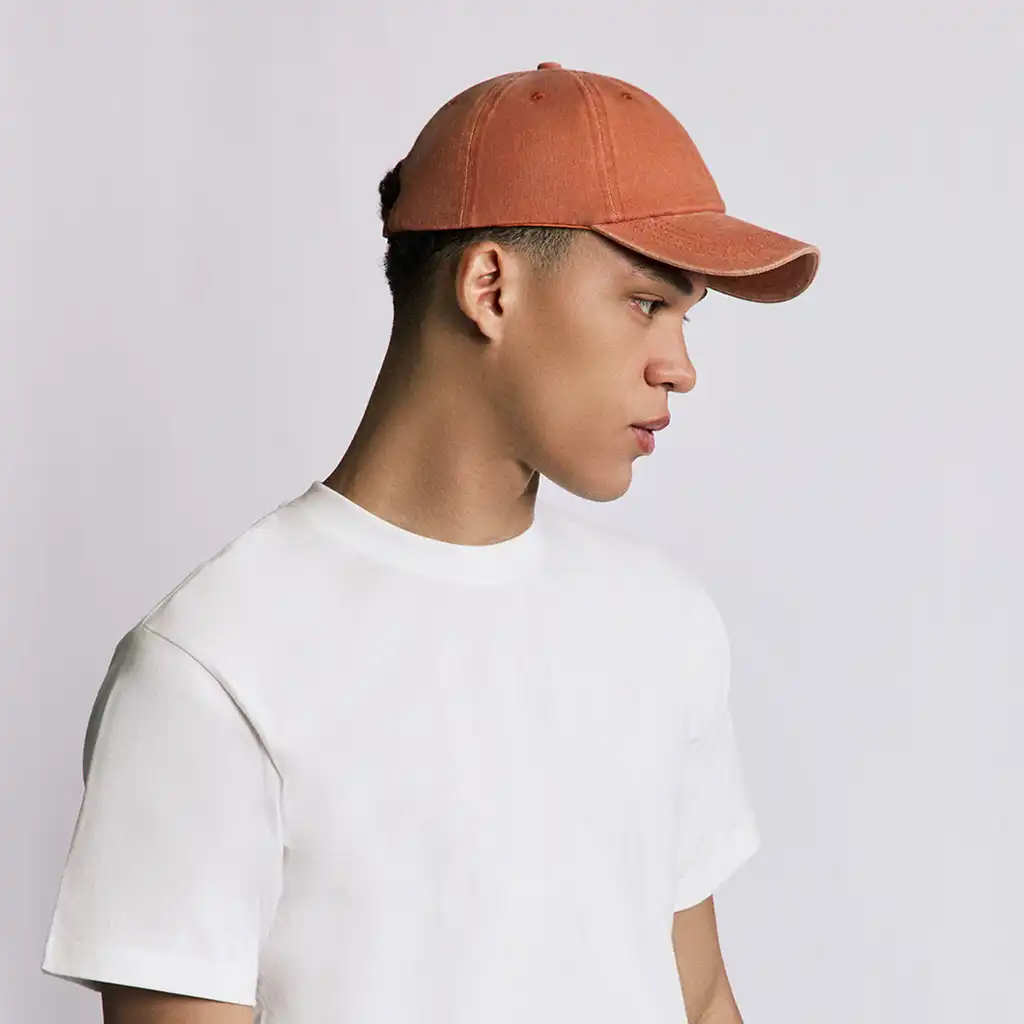 SUNSET ORANGE VINTAGE CAP - Image 4