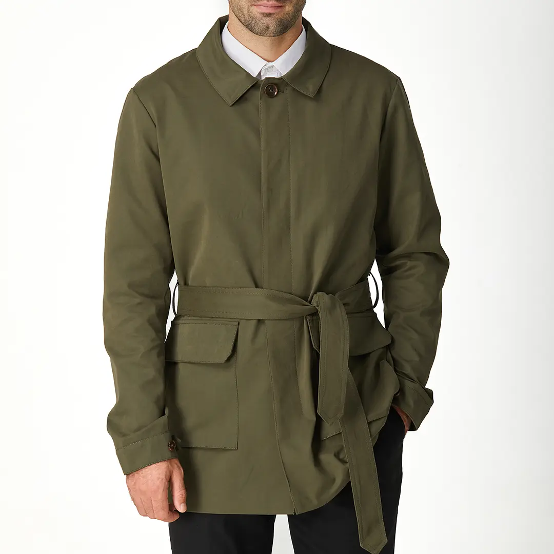 THE GREEN MONACO II SHORT TRENCH COAT - Image 5