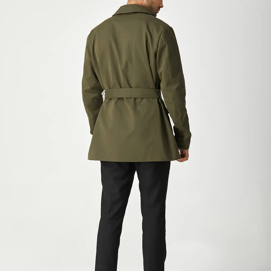 THE GREEN MONACO II SHORT TRENCH COAT - Image 6