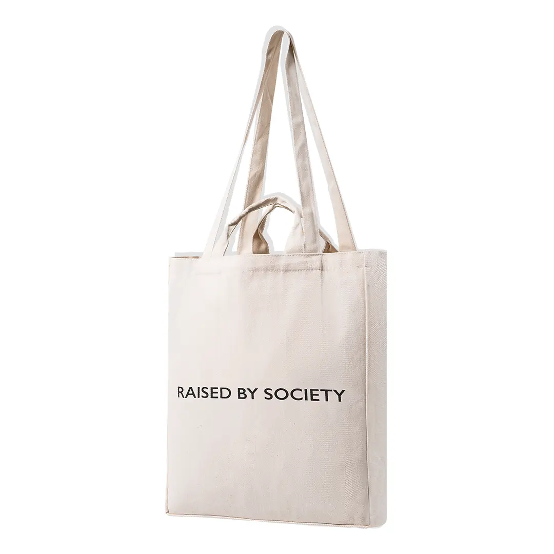 VINTAGE WHITE TOTE BAG - Image 3