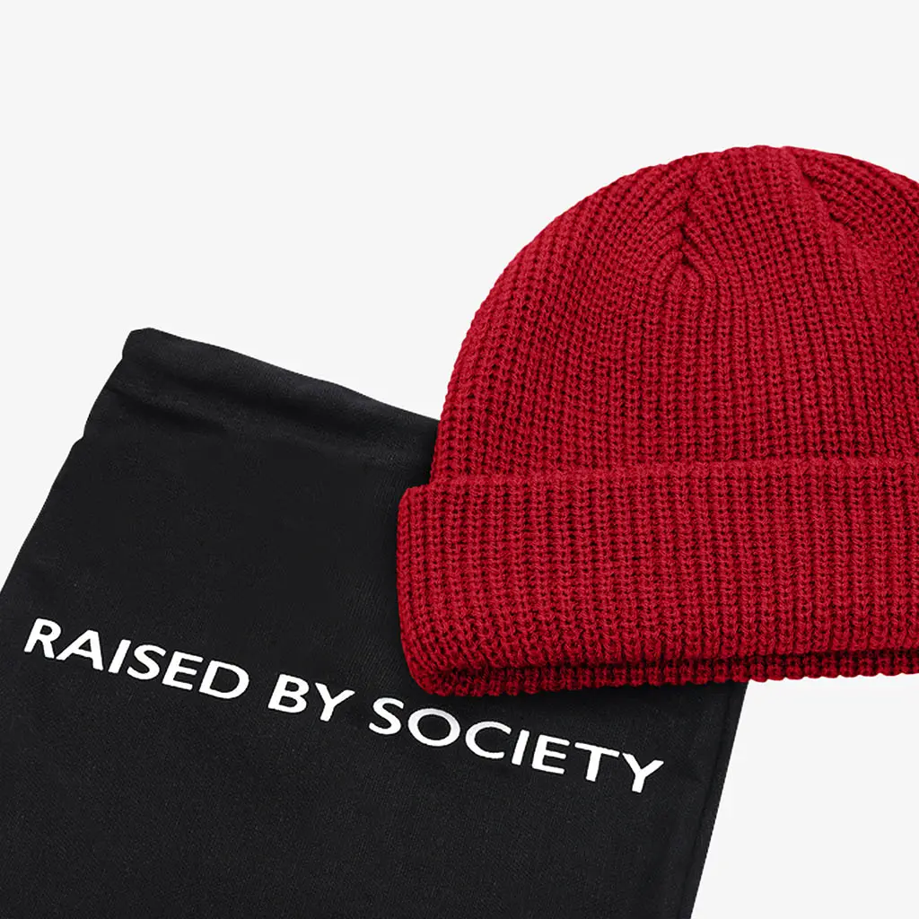 WINE RED FISHERMAN BEANIE - Image 5