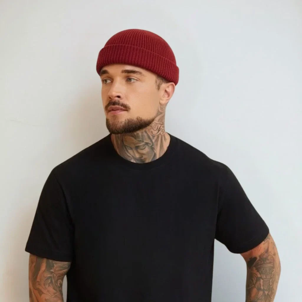 WINE RED FISHERMAN BEANIE PRO - Image 5
